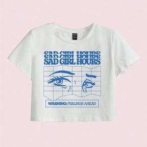 Sad Girl Hours Crop Tee